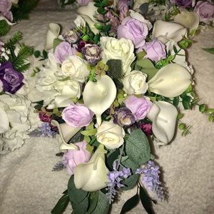 8 PC CUSTOM MADE WEDDING BOUQUET SET
